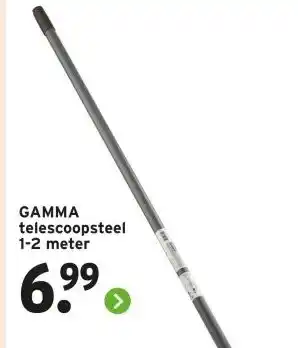 GAMMA GAMMA telescoopsteel 1-2 meter aanbieding