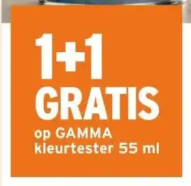 GAMMA 1+1 GRATIS op GAMMA aanbieding