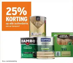 GAMMA 25% KORTING op alle buitenbeits ook op mengverf aanbieding