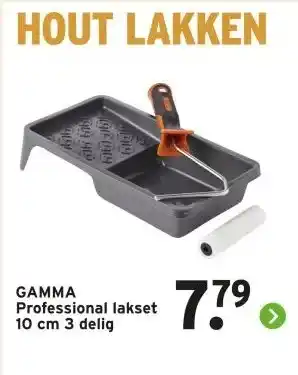GAMMA GAMMA Professional lakset 10 cm 3 delig aanbieding