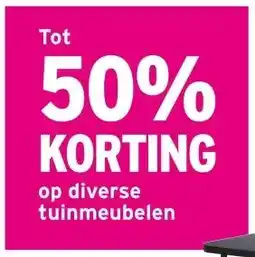 GAMMA Tot 50% KORTING op diverse tuinmeubelen aanbieding