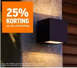 GAMMA 25% KORTING op alle verlichting aanbieding
