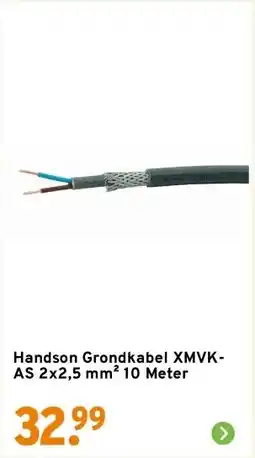 GAMMA Handson Grondkabel XMVK-AS 2x2,5 mm² 10 Meter aanbieding