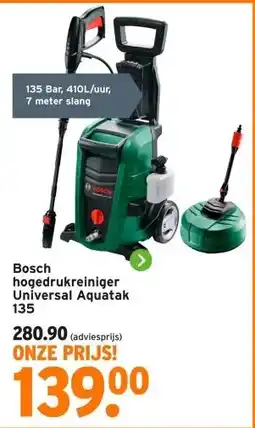 GAMMA Bosch hogedrukreiniger Universal Aquatak aanbieding