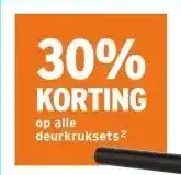 GAMMA 30% KORTING op alle deurkruksets² aanbieding