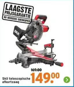 GAMMA Skil telescopische afkortzaag aanbieding