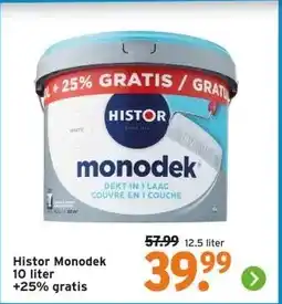 GAMMA Histor Monodek 10 liter +25% gratis aanbieding