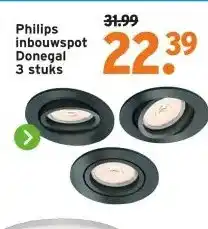 GAMMA Philips inbouwspot Donegal 3 stuks aanbieding