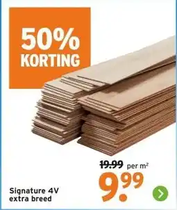 GAMMA Signature 4V extra breed aanbieding