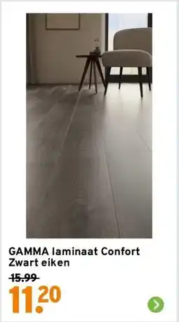 GAMMA GAMMA laminaat Confort Zwart eiken aanbieding