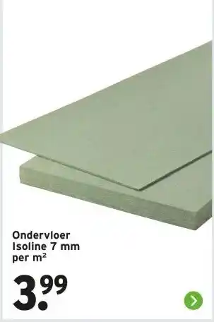 GAMMA Ondervloer Isoline 7 mm per m² aanbieding