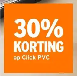 GAMMA 30% KORTING op Click PVC aanbieding