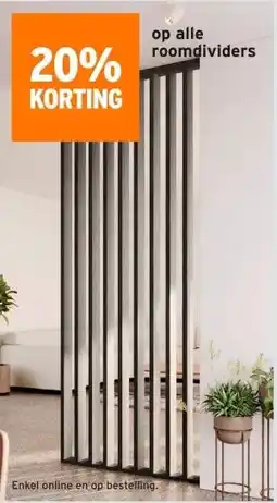 GAMMA 20%KORTING op alle roomdividers aanbieding