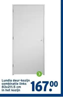 GAMMA Lundia deur-kozijn 83x211.5 cm in het kozijn aanbieding