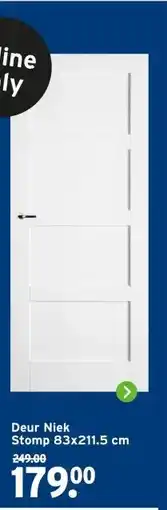 GAMMA Deur Niek Stomp 83x211.5 cm aanbieding