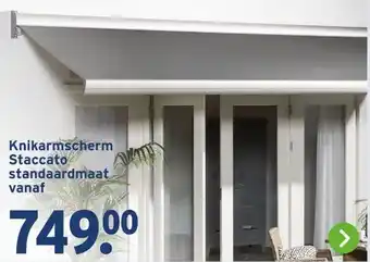 GAMMA Knikarmscherm Staccato standaardmaat aanbieding