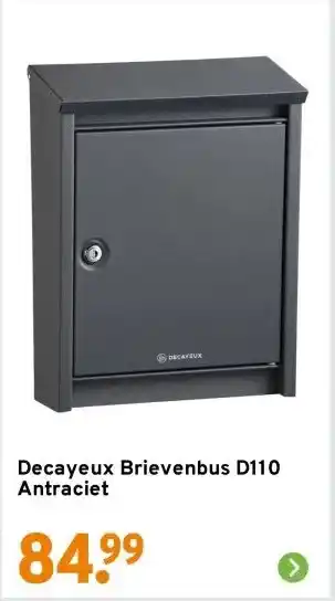 GAMMA Decayeux Brievenbus D110 Antraciet aanbieding