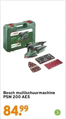 GAMMA Bosch multischuurmachine PSM 200 AES aanbieding