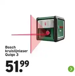 GAMMA Bosch kruislijnlaser Quigo 3 aanbieding