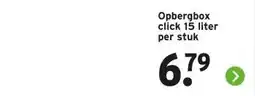 GAMMA Opbergbox click 15 liter per stuk aanbieding