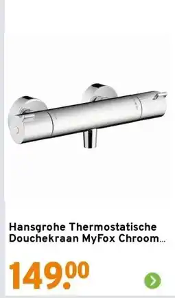 GAMMA Hansgrohe Thermostatische Douchekraan MyFox Chroom 15 cm aanbieding