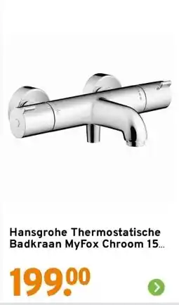 GAMMA Hansgrohe Thermostatische Badkraan MyFox Chroom 15 cm aanbieding