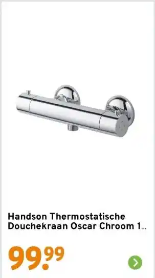 GAMMA Handson Thermostatische Douchekraan Oscar Chroom 15 cm aanbieding