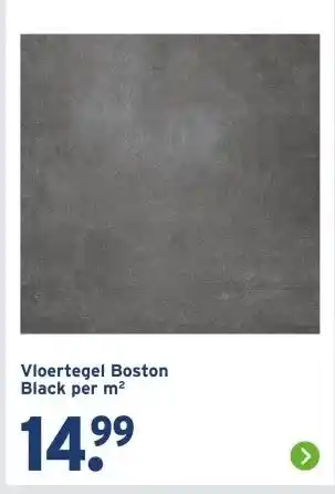 GAMMA Vloertegel Boston Black per m² aanbieding