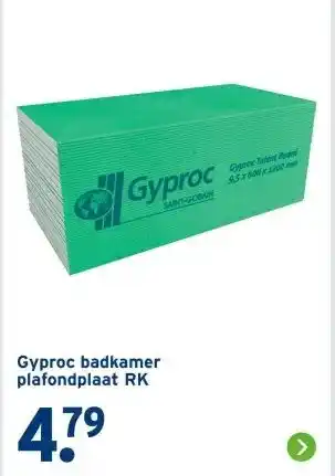 GAMMA Gyproc badkamer plafondplaat RK aanbieding