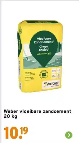 GAMMA Weber vloeibare zandcement 20 kg aanbieding