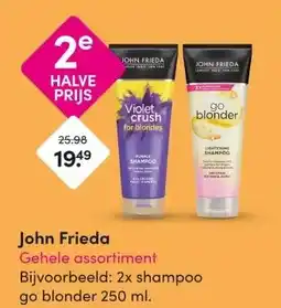 DA John Frieda Gehele assortiment aanbieding