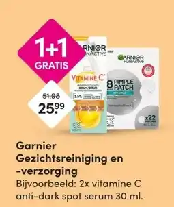 DA Garnier Gezichtsreiniging en -verzorging aanbieding