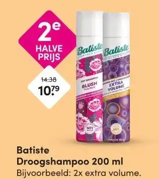DA Batiste Droogshampoo 200 ml Bijvoorbeeld: 2x extra volume. aanbieding