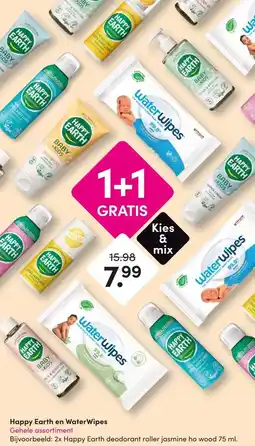 DA Happy Earth en WaterWipes Gehele assortiment aanbieding