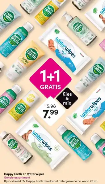 DA Happy Earth en WaterWipes Gehele assortiment aanbieding
