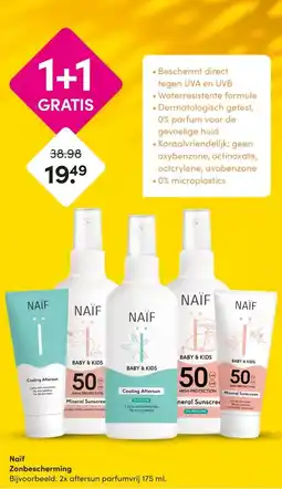 DA Naïf Zonbescherming Bijvoorbeeld: 2x aftersun parfumvrij 175 ml. aanbieding