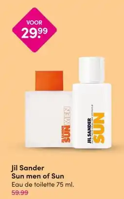 DA Jil Sander Sun men of Sun Eau de toilette 75 ml. aanbieding