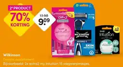 DA Wilkinson Gehele assortiment Bijvoorbeeld: 2x extra2 my intuition 15 wegwerpmesjes. aanbieding