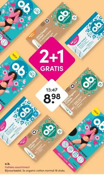 DA o.b. Gehele assortiment aanbieding