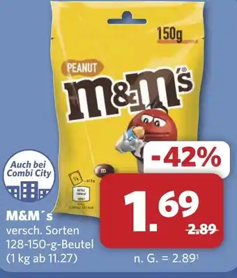 Combi M&M's aanbieding