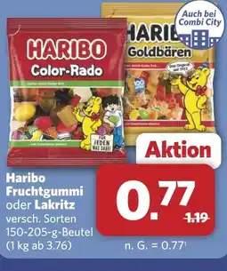 Combi Haribo Fruchtgummi oder Lakritz aanbieding