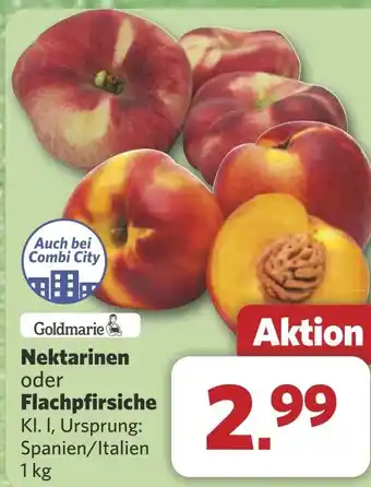 Combi Nektarinen oder Flachpfirsiche aanbieding