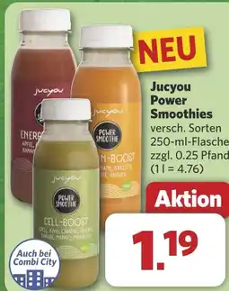 Combi Jucyou Power Smoothies aanbieding