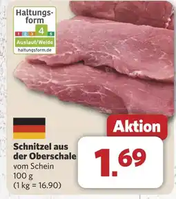 Combi Schnitzel aus der Oberschale aanbieding