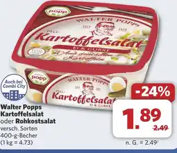 Combi Walter Popps Kartoffelsalat oder Rohkostsalat aanbieding