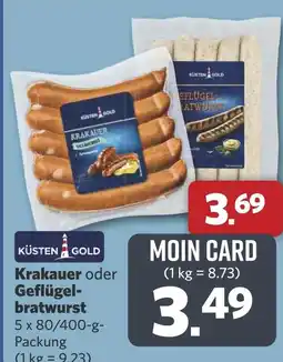 Combi Krakauer oder Geflügel- bratwurst aanbieding
