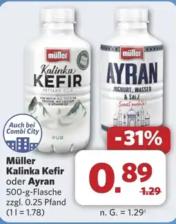 Combi Müller Kalinka Kefir oder Ayran aanbieding