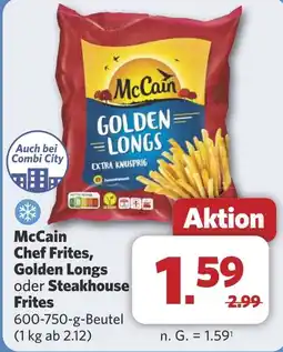 Combi McCain Chef Frites, Golden Longs oder Steakhouse Frites aanbieding