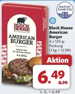 Combi Block House American Burger aanbieding