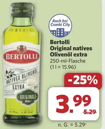 Combi Bertolli Original natives Olivenöl extra aanbieding